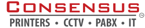 Consensus Printers, CCTV and PABX logo