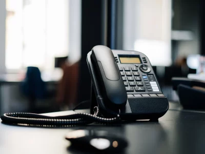 Office desk phone for business telephony